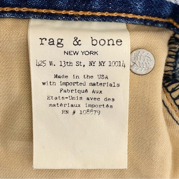 Rag & Bone Johny Jean Shorts Womens 24  Distressed Cut Off - Picture 6 of 7